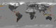 This animation shows cumulative global volcano activity from 1960 through 1995.  The color of each dot indicates the strength of the activity of the volcano.
