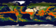 This animation shows the cumulative rainfall caused primarily by hurricanes during September 2004.