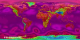 Global atmospheric surface pressure from the 0.25 degree resolution fvGCM atmospheric model for the period 9/1/2005 through 9/5/2005.