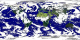 Global cloud cover from the 0.25 degree resolution fvGCM atmospheric model for the period 9/1/2005 through 9/5/2005.
