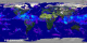 Global convective precipitation rate from the 0.25 degree resolution fvGCM atmospheric model for the period 9/1/2005 through 9/5/2005.
