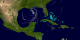 The animation shows the wind analysis data from August 23 through 31, 2005 from  NASA's Modeling, Analysis and Prediciton Program 2005.  This preview image shows Hurricane Katrina's winds just before  landfall on August 29, 2005. At this point, the storm has sustained winds near 145 mph.