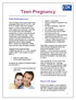 Teen Pregnancy Factsheet cover