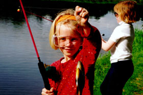 image of girl with fish