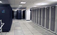 Photo of NOAA Forecast Systems Lab supercomputer.