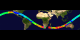 Global horizontally polarized 85GHz microwave brightness temperatures measured by the TMI instrument on TRMM from August 26, 2005 to August 30, 2005, during Hurricane Katrina.