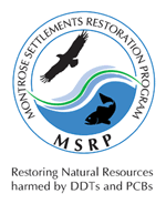 Logo - Montrose Settlement Restoration Program (MSRP) - Restoring Natural Resources Harmed by DDTs and PCBs