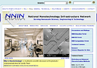 Screen Capture of NNIN Site
