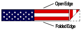 image of Folded American flag