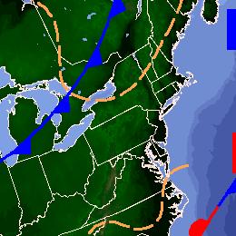 Significant weather map - click to enlarge