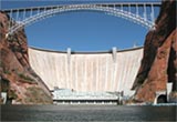 photograph: Glen Canyon Dam view from downstream