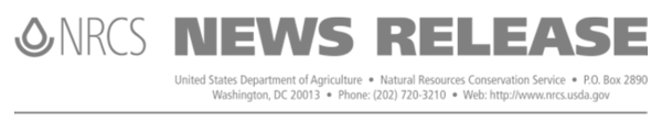 NRCS news release masthead.