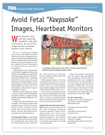 Cover page of PDF version of this article, including an illustration of a man and a pregnant woman entering a keepsake videos facility in a strip mall