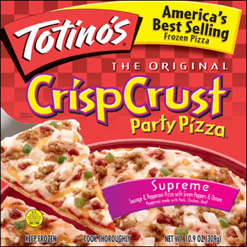 Label, Crisp Crust Party Pizza, Supreme