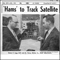 montage showing news coverage of Sputnik and launches of Sputnik and Explorer 1