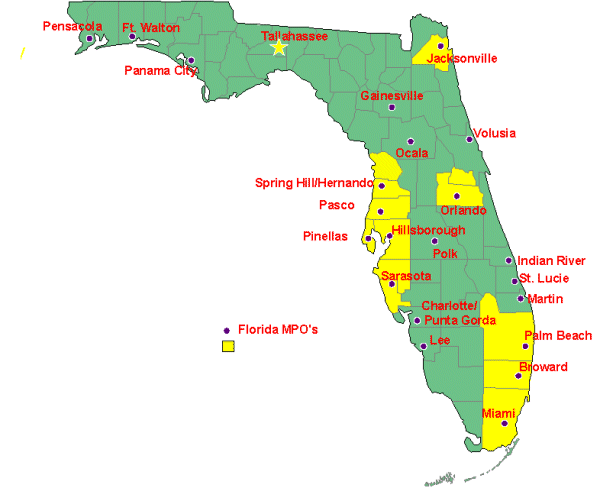 map of Florida