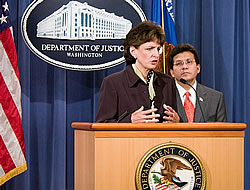 photo - Administrator Tandy and Attorney General Gonzales