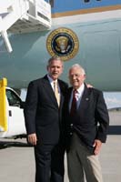 President George W. Bush will meet Jack Fischer when he arrives in Spokane, Washington, on Thursday, June 17, 2004.  Fischer is an active volunteer with SCORE, a volunteer management counseling program sponsored by the U.S. Small Business Administration.  
