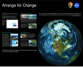 This image shows the finished version of the poster developed by the National Park Service, including the description and images overlain on the background image.  A PDF version of this image is avaliable <A HREF='A4C_exhibit-lr.pdf'>here</A>.  The textual description from the poster is also available <A HREF='DisplayTEXT.html'>here</A>.