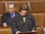Rep. Hooley speaks on innovation legislation on the House floor.