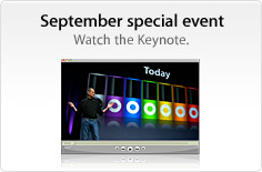 September special event. Watch the Keynote.