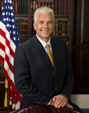 A color photo of Senator Ensign