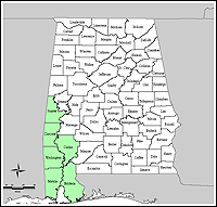 Mapa de condados declarados del emergencias 3214