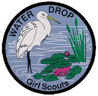 Girl Scout Water Drop Patch Program