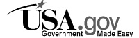 Black and white USA.gov logo