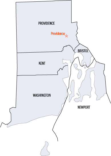 Rhode Island map