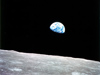 Earth rise from space