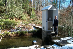 Weir on Watershed 7, Coweeta Hydrologic Laboratory LTER Site.