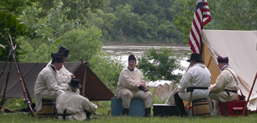 Reenactors at Ft. Osage