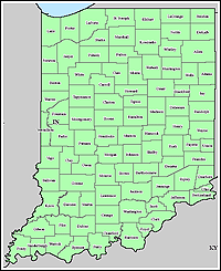Map of Declared Counties for Emergency 3238