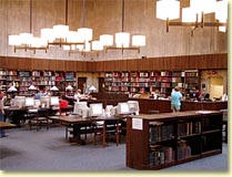 Photo of the interior of the Archives Library at the Ohio Historical Center in Columbus