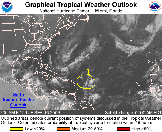 NHC Graphical Tropical Weather Outlook. Please be patient
while the latest image loads.