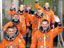 Astronauts waving