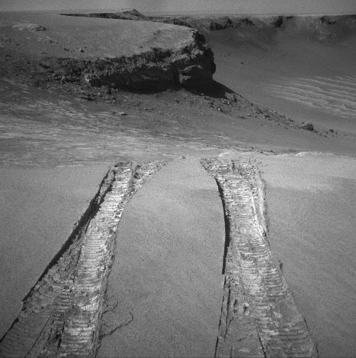 Tracks made by Opportunity