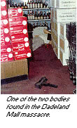 photo - One of the two bodies found in the Dadeland Mall massacre.