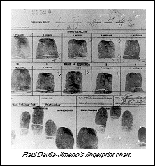 photo - Raul Davila-Jimeno's fingerprint chart