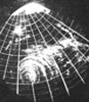 Radar scope showing hurricane