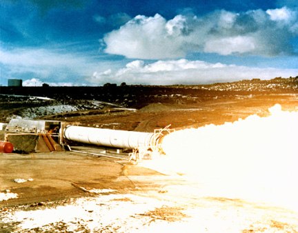 Static test firing for Solid Rocket Booster