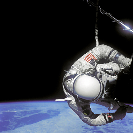Aldrin completing a 2-hour and 15 minute lunar spacewalk. 