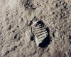 Footprint on the moon