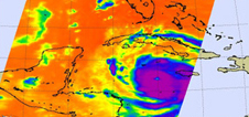 infrared images of Hurricane Dean