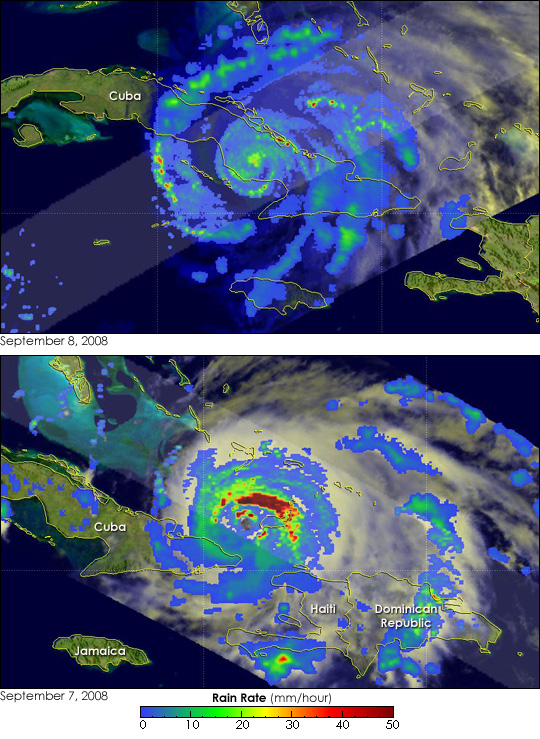 Hurricane Ike Weakens over Cuba