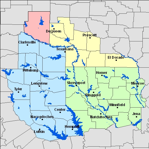 Clickable Recreation Forecast Map