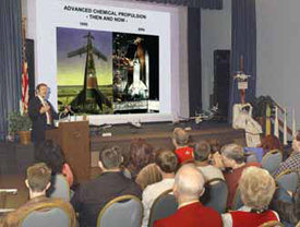 Image of a Glenn speaker and audience.