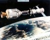 Drawing of Apollo-Soyuz docking