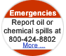 Report oil and chemical spills at 800-424-8802